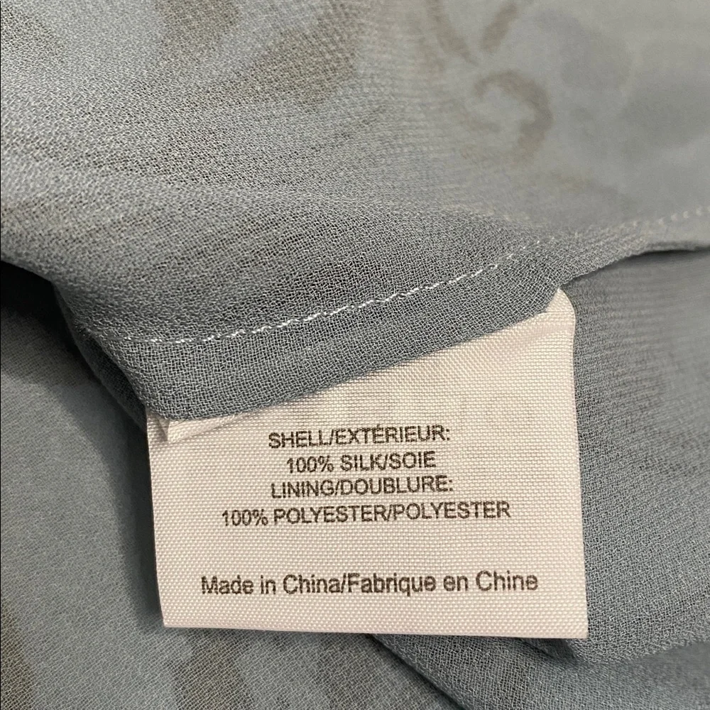 Tory Burch Robin egg blue silk blouse
